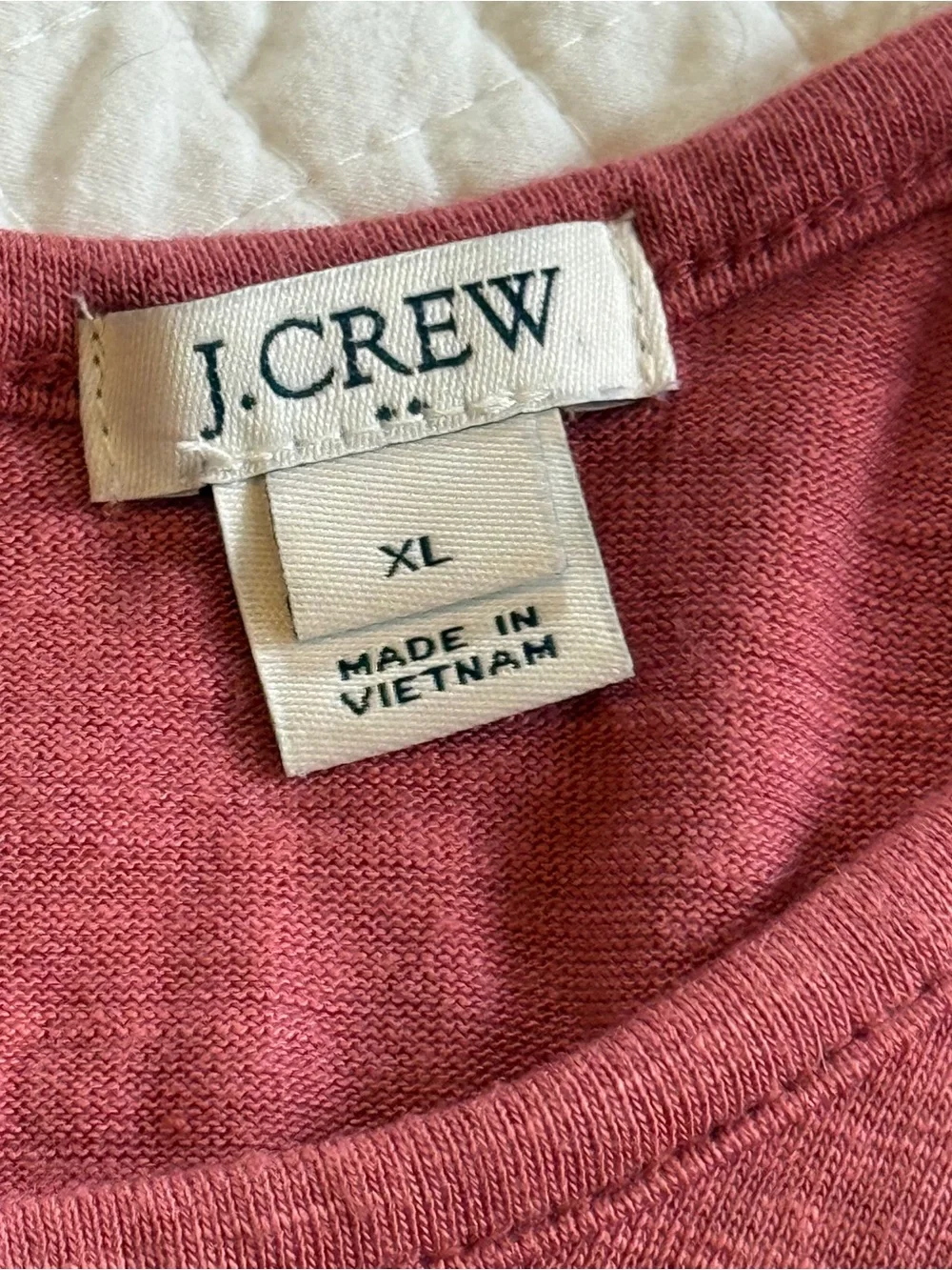 J. Crew Dusty Rose Layered Hem Tank